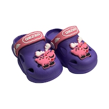 Gezer Kaydırmaz Taban Kız Çocuk Terlik Geyik Mor Lila 001