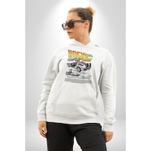 Camaro Chevrolet Kadın Erkek Beyaz Kapüşonlu Sweatshirt Hoodie Beyaz