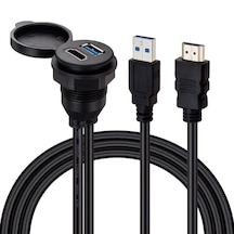 PM-12428 ARAC KONTROL PANELİ USB 3.0 + HDMI UZATMA KABLOSU GOMME