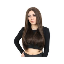 Fiber Sentetik Uzun Düz Peruk / Açık - Rzır-461989 Renkli