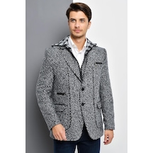 K7540 Dewberry Erkek Kaban-desenli Lacivert 2 Desenli Lacivert 2