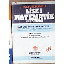 Lise 1 Matematik Konuve Sorulu 1982 Yılı Basım Hasan Özer
