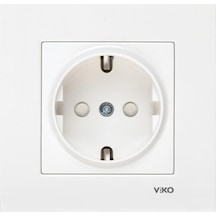 Viko Karre Beyaz Top Priz Çocuk Korumalı