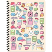 16x22 Cm 80 Yaprak Çizgisiz Plastik Kapak Telli Defter 60 Gram Beyaz Sayfa Sarı 16x22 Cm 80 Yaprak Çizgisiz Plastik Kapak Telli Defter 60 Gram Beyaz Sayfa Sarı