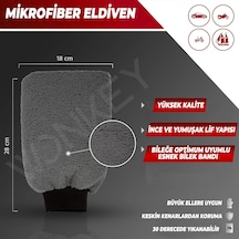 Mikrofiber Oto Yıkama Eldiveni Ve Araç Pasta Cila Eldiveni - Araba Köpükleme Yıkama Ve Mop Temizlik Eldiveni