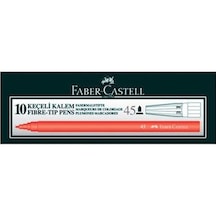 Faber-Castell Keçeli Kalem 10'lu Kırmızı
