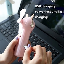 Cbtx M10 Kedi Figürlü Nemlendiricili USB Sprey Soğutuculu Mini Fan