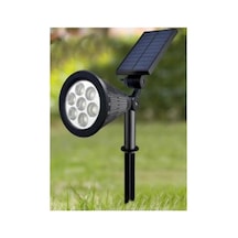 Solar Kazıklı Çim Armatür Cata 7w Güneş Enerjili Led Çim Lambası Bahçe Ağaç Aydınlatma Lambası Gün Işığı Enerji Sınıfı A+ 10 Parça Siyah