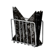 Edora Home Gümüş Masa Üstü Metal Paslanmaz Kafesli Peçetelik - Lüks Sunum, Dekoratif