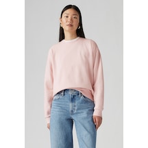 Levi's Pamuklu Regular Fit Bisiklet Yaka Sweat Kadın Sweat 001ty-0006 Pembe