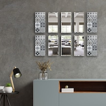 Decorita Dekor Camı | Karakalem Çizim Cam ve Ayna | 10'lu Takım Karakalem Çizim