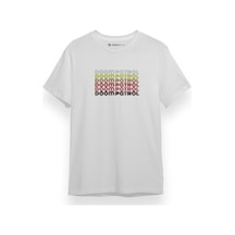 Doom Patrol Rainbow Beyaz Kısa Kol Erkek Tshirt 001