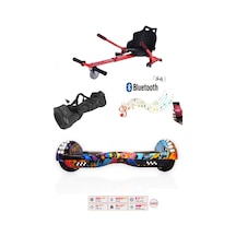 Citymate Elektrikli Kaykay Akıllı Denge Hoverboard + Hoverkart + Çanta Full Ledli Extrem Paket D26