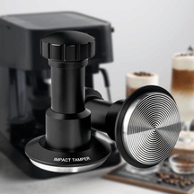 Motion003 Jamotolly Espresso Tamper Set 51 53 58mm Portafilter Yayli Ayarlanabilir Basinc 304 Paslanmaz Celik Ev Ofis Kahve Dukkanlari Icin Ahşap