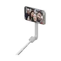 Snapstand Selfie Manyetik Selfie Çubuğu Ve Tripod Kompakt, Katlanabilir Ve Uzatılabilir, Eğim Kafası Ve Manyetik Bluetooth Uzaktan Kumandalı Taş Rengi