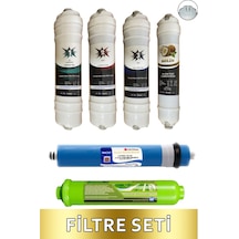 Kapalı Kasa 12 Inç Su Arıtma Cihazı Filtresi 6 Aşamalı 80 Gpd Lg Membranlı Inline Filtre Set