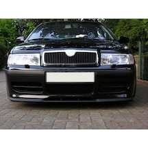 Skoda Octavia Uyumlu Ön Tampon Eki Cupra Lip Mat Siyah Body Kit