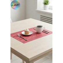 30 Adet 28x41 Cm Ebatlarında Masa Üstü Kraft Amerikan Servis Kağıdı Pasta Desen Pembe