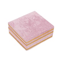 Ihvanonline Kadife Kaplı Sandık Hediyelik, Dekor Pembe