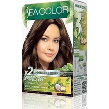 Amonyaksız, Vegan, Doğal, Besleyici Kalıcı Saç Boyası%100 Beyaz Kapama 1 Paket 2 X 50 Ml Boya & Oksidan Çikolata Kahve 6.7