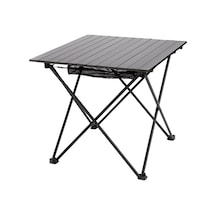Funky Chaırs Black Katlanabilir Kamp Masası Büyük 71 X 68 X 62cm Siyah