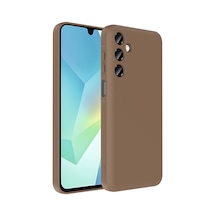 Zore Galaxy Uyumlu A16 Kılıf Kamera Korumalı Kartlık Hazneli Ogaa Vitra Kapak - Kahverengi