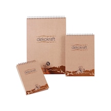 Keskin Notebook Spiralli Bloknot Kraft A4 Çizgili 100 Yaprak 140561