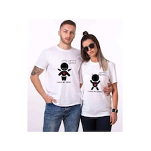 Tshirthane My Devil My Angel Sevgili Kombinleri Tshirt Kombini Beyaz