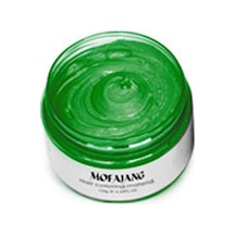 Mofajang Saç Rengi Balmumu Geçici Saç Boyası U-nisex Yeşil