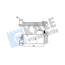 Kale-radyator Turbo Radyatörü Ara Soğutucu Ford Focus-cmax-kuga-connect 11 1.5-1.6 Tdci 336x157x62 352330 Bv61 9l440 Cb Cc