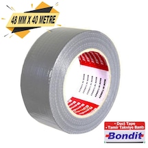 Bondit Tamir Bandı 48 Mm X 40 Metre Gri Duct Tape Bant