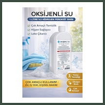 Bezos Oksijenli Su 1 Litre %3 Hidrojen Peroksit Solüsyonu Çok Amaçlı Temizlik Ve Hijyen Sıvısı 1 Adet Nhr