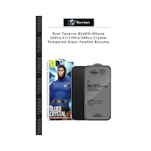 Özel Tasarım BlueoApple iPhone Uyumlu 16pro/17/17pro/18pro Crystal Tempered Glass Telefon Koruma