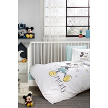 Özdilek Mickey Mouse Good Night Disney Lisanslı Bebek Nevresim Takımı Beyaz