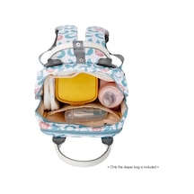 Novahub Moveevo Insular Çok Fonksiyonlu Bebek Bezi Çantası, Outdoor Su Geçirmez, Geniş Kapasite, Puset Askılı, 3 Termal Biberon Cebi Çok Renkli