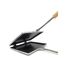 Özaslanlılar Ocak Üstü İçi Teflon Tost Makinesi 23x17cm Metal