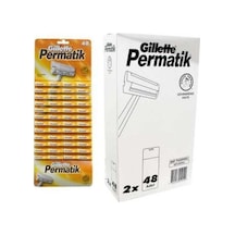 Permatik Saplı Jilet 96 Adet Tek Bıçak