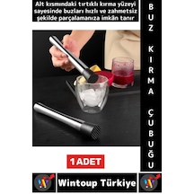 Uzun Ömürlü Ergonomik Tutuş İçecek Kokteyl Bar Meyve Ezme Tırtıklı Zahmetsiz Buz Kırma Çubuğu Çok Renkli