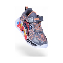 Ayakcenter 836 Spider Cırtlı Erkek Çocuk Spor Ayakkabı Füme