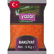 Yazar Yerli Kırmızı Mercimek 5 KG