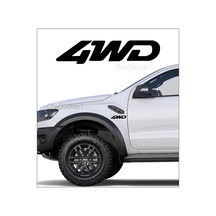 4wd Off Road 4x4 Sağ Sol Oto Sticker 2 Adet 15 4 Cm