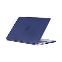 Arabulalaca Macbook Air 13 2020 A2179 Karbon Desenli Koruma Kılıf Mavi