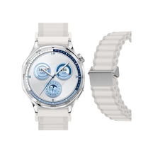 Sneezy Huawei Watch Gt5 46mm İle Uyumlu Airflow Dalgalı Naylon Spor Kordon Metal Tokalı