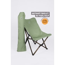 Bag The Joy Ahşap Antrasit İskelet - Su Yeşili Kılıf Sandalye