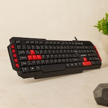 Usb Kablolu Oyuncu Klavye Renkli Tuşlar, 150 Cm