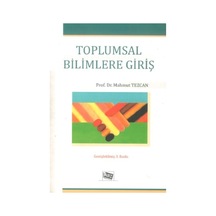 Toplumsal Bilimlere Giriş Mahmut Tezcan Anı 541932803