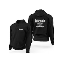 Behemoth Limited Edition Siyah Fermuarlı Kapşonlu Sweatshirt Siyah