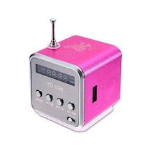 Td-v26 Hoparlör Mini Bluetooth 5.0 Fm Radyo Alıcısı Mp3 Çalar Soundbar Tf Kartı Rose Red Fransa