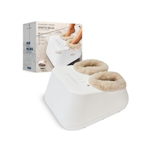 Daha Keskin Görüntü Shiatsu Relax Luxe Ayak Masajı - Topuklar, Kemerler Ve Toplar İçin Çok Bölgeli Kompresyon Terapisi, 3 Mod, Yoğunluk Seviyeleri Ve Zamanlayıcı Ayarları, Ultra Yumuşak Dolgulu Ayak Masajı