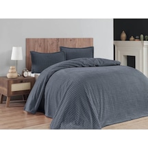 Merinos Modern Line 3 Parça Çift Kişilik Battaniye Seti Kutulu 220x240 Ocean Mavi